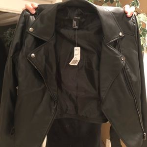 New with tag faux leather jacket